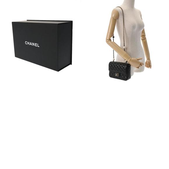 CHANEL Chanel Matelasse Heart Chain Shoulder Bag 20cm Black - Women's Lambskin - Picture 12 of 12